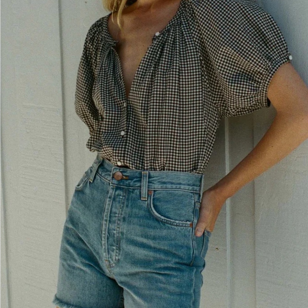 DÔEN June Blouse La Maddalena Gingham